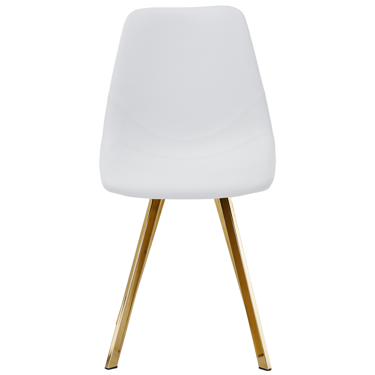 Markley Leather Dining Chair With Steel Legs