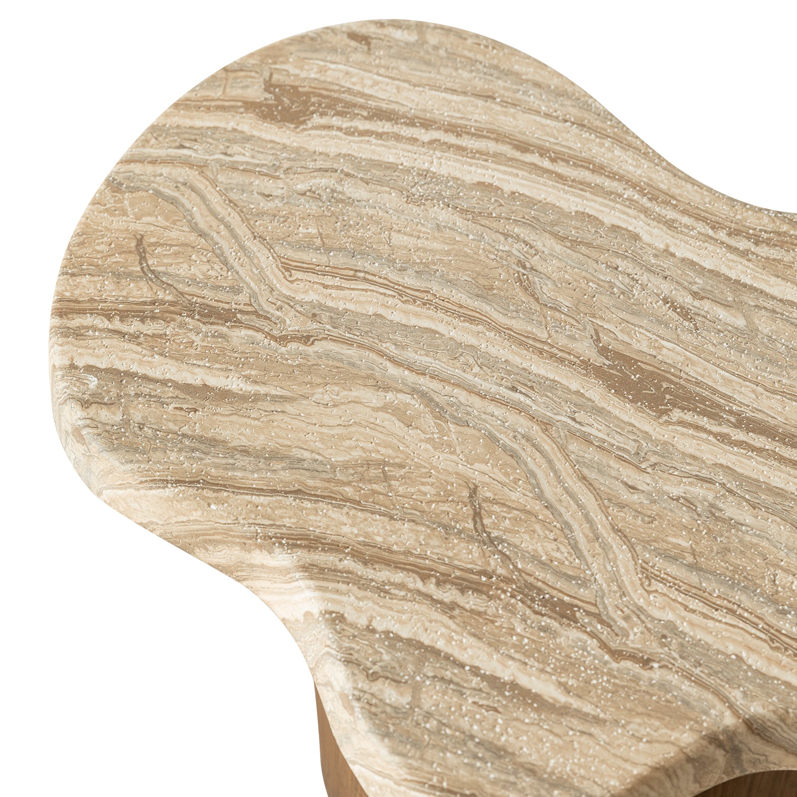 Monaco Fiberstone Coffee Table With Pedestal Base for Indoor and Outdoor