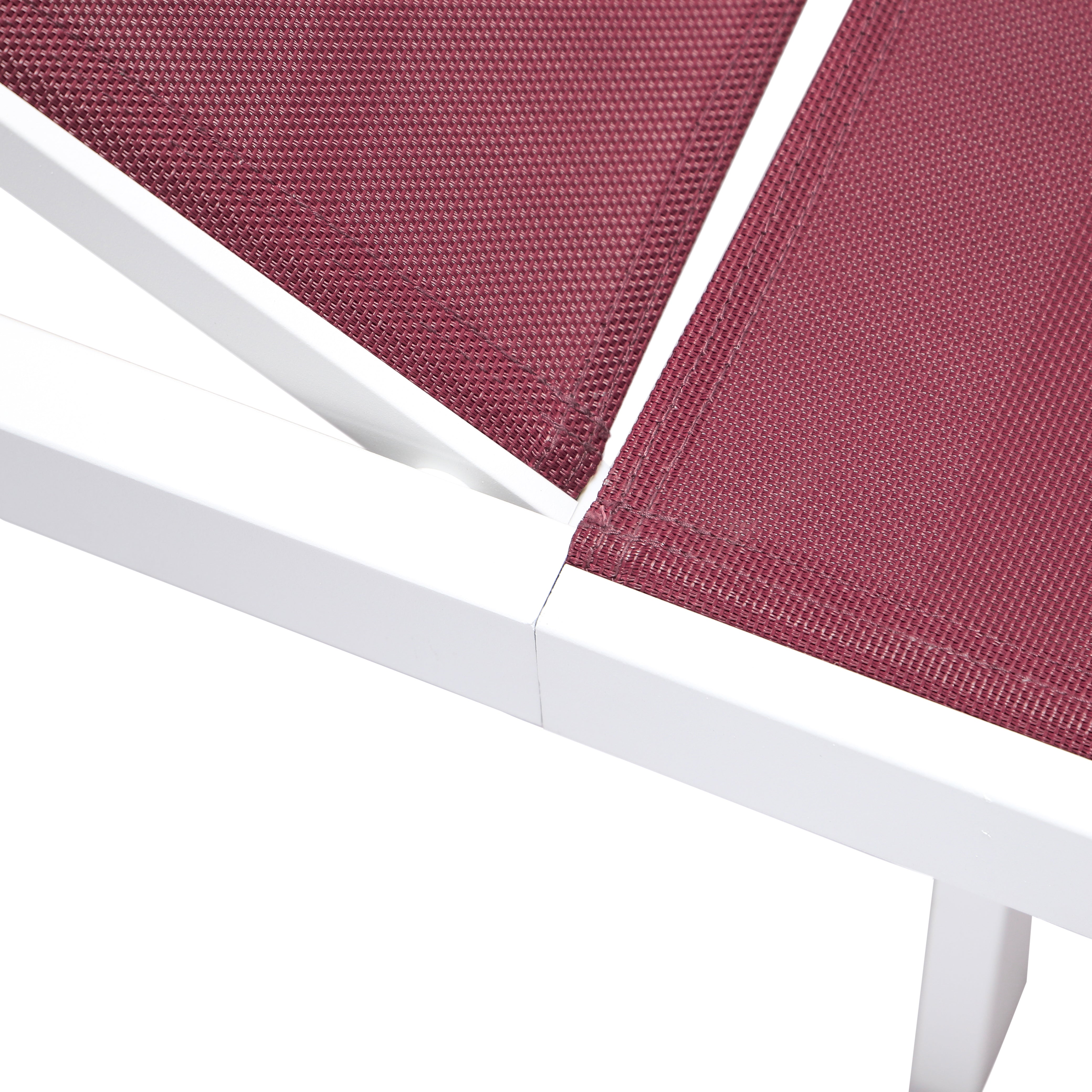 Marlin Aluminum Outdoor Chaise Lounge Chair with Sling Fabric Seat