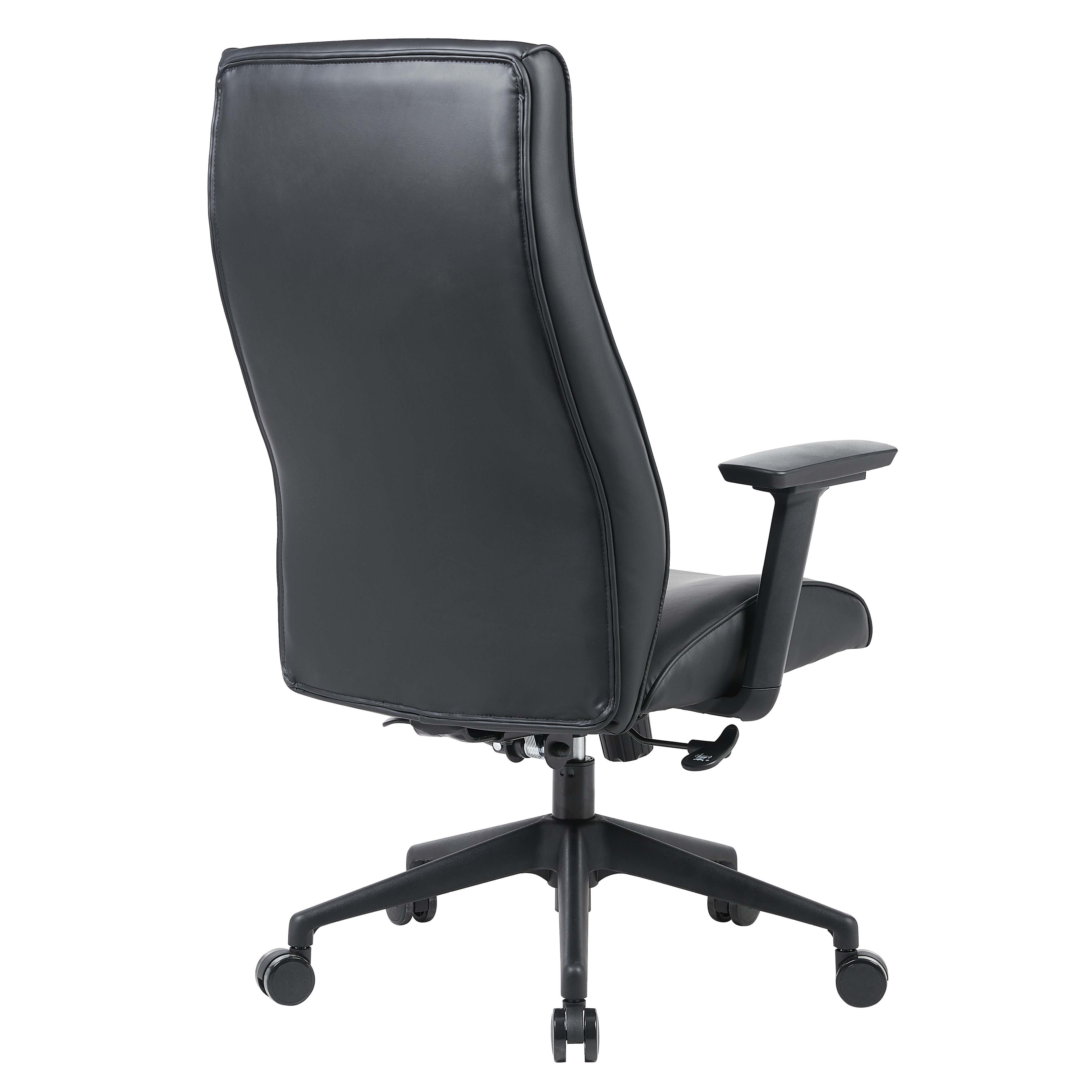 Maxwell Leather Office Chair Stainless Steel Frame and Nylon Base
