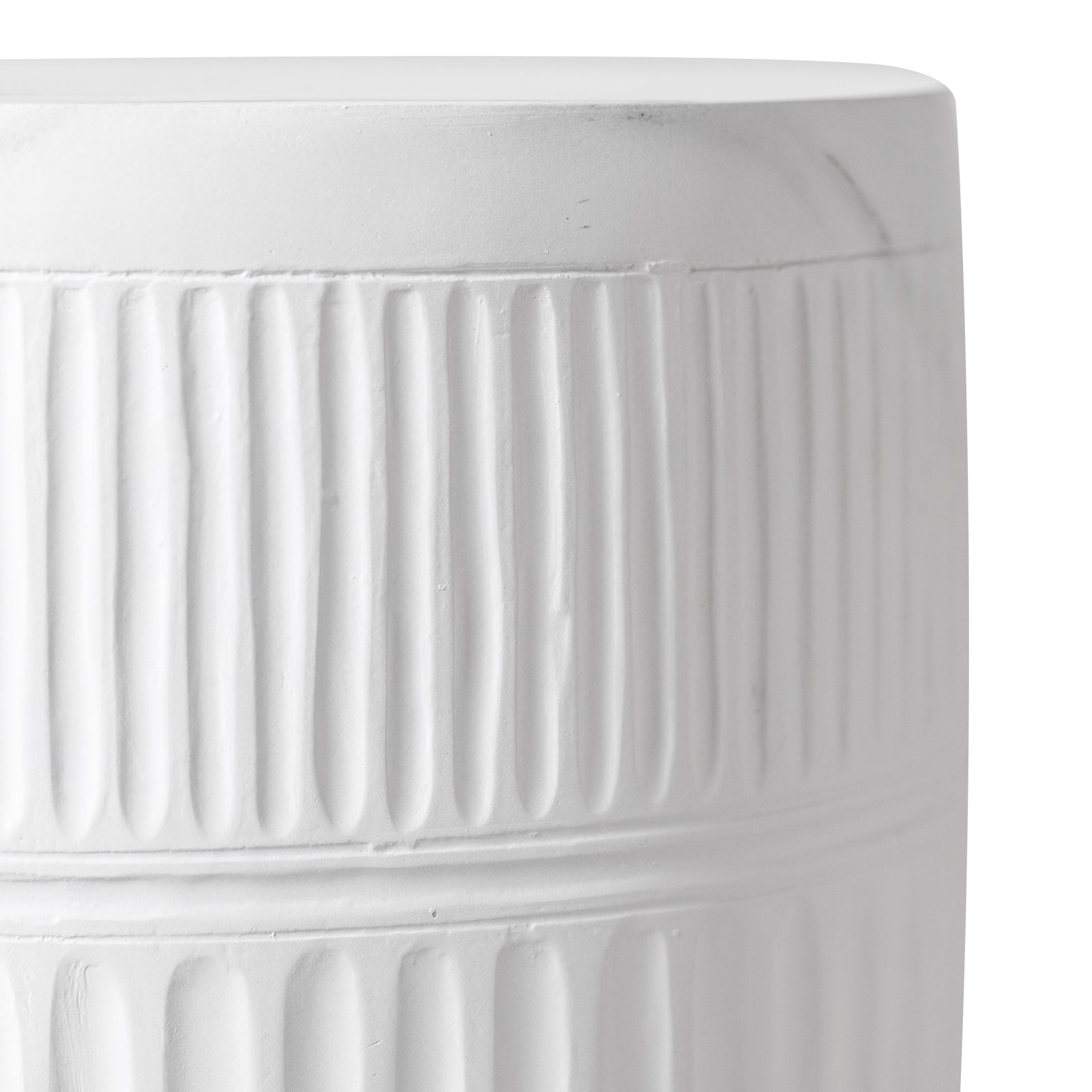 Perta Round Fiberstone End/Side Table Minimal Design