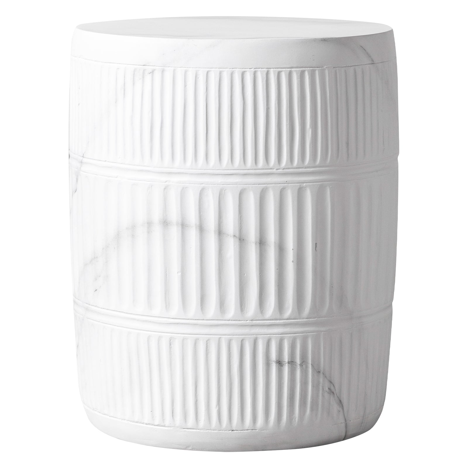 Perta Round Fiberstone End/Side Table Minimal Design