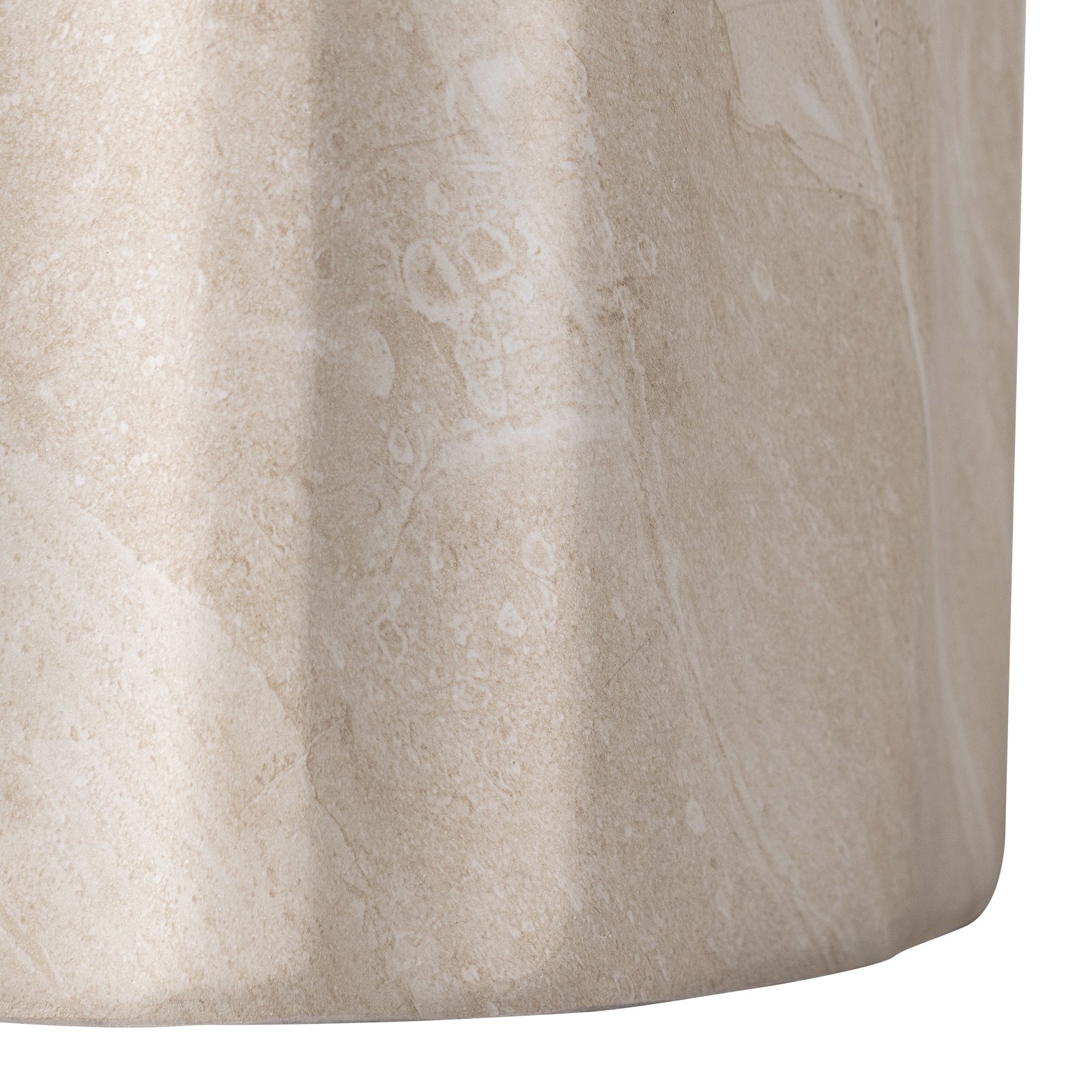 Ridge End/Side Table in Fiberstone for Indoor and Outdoor