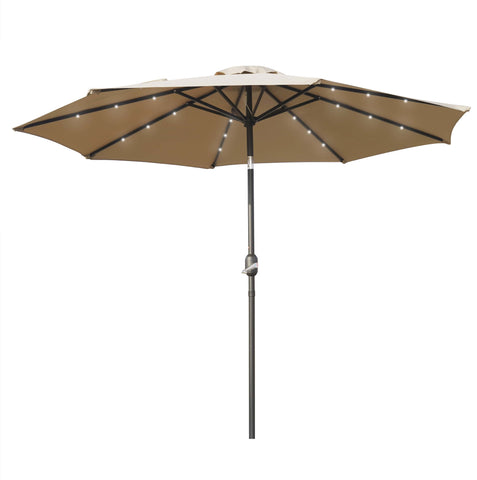 Sierra Outdoor Patio Umbrella with Base