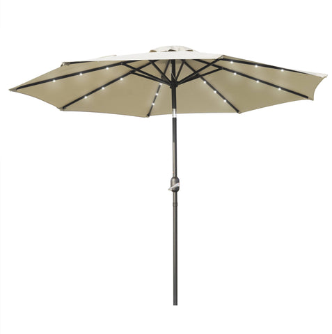 Sierra Outdoor Patio Umbrella with Base