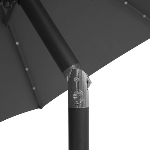 Sierra Outdoor Patio Umbrella with Base