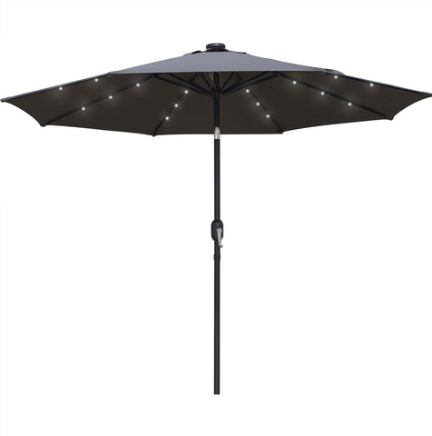 Sierra Outdoor Patio Umbrella with Base