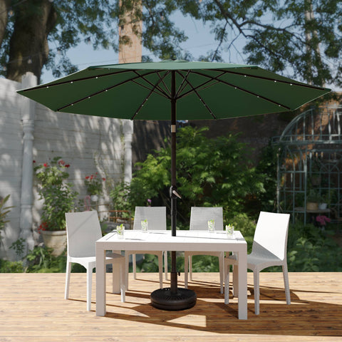 Sierra Outdoor Patio Umbrella with Base