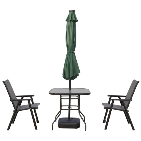 Sierra Outdoor Patio Umbrella with Base