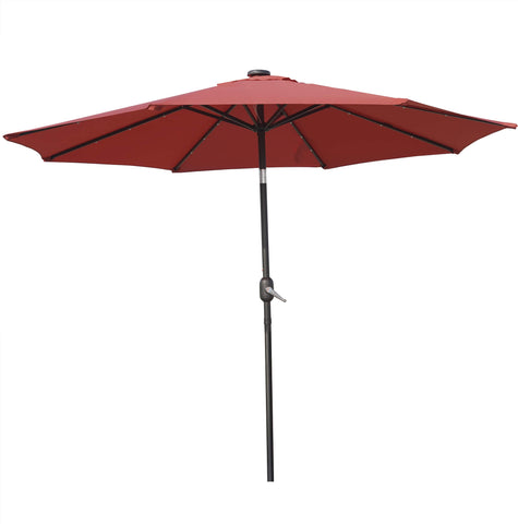 Sierra Outdoor Patio Umbrella with Base