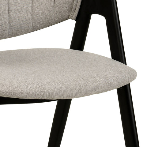 Savor Dining Chair in Leather/Polyester with Curved and Open-Back Design