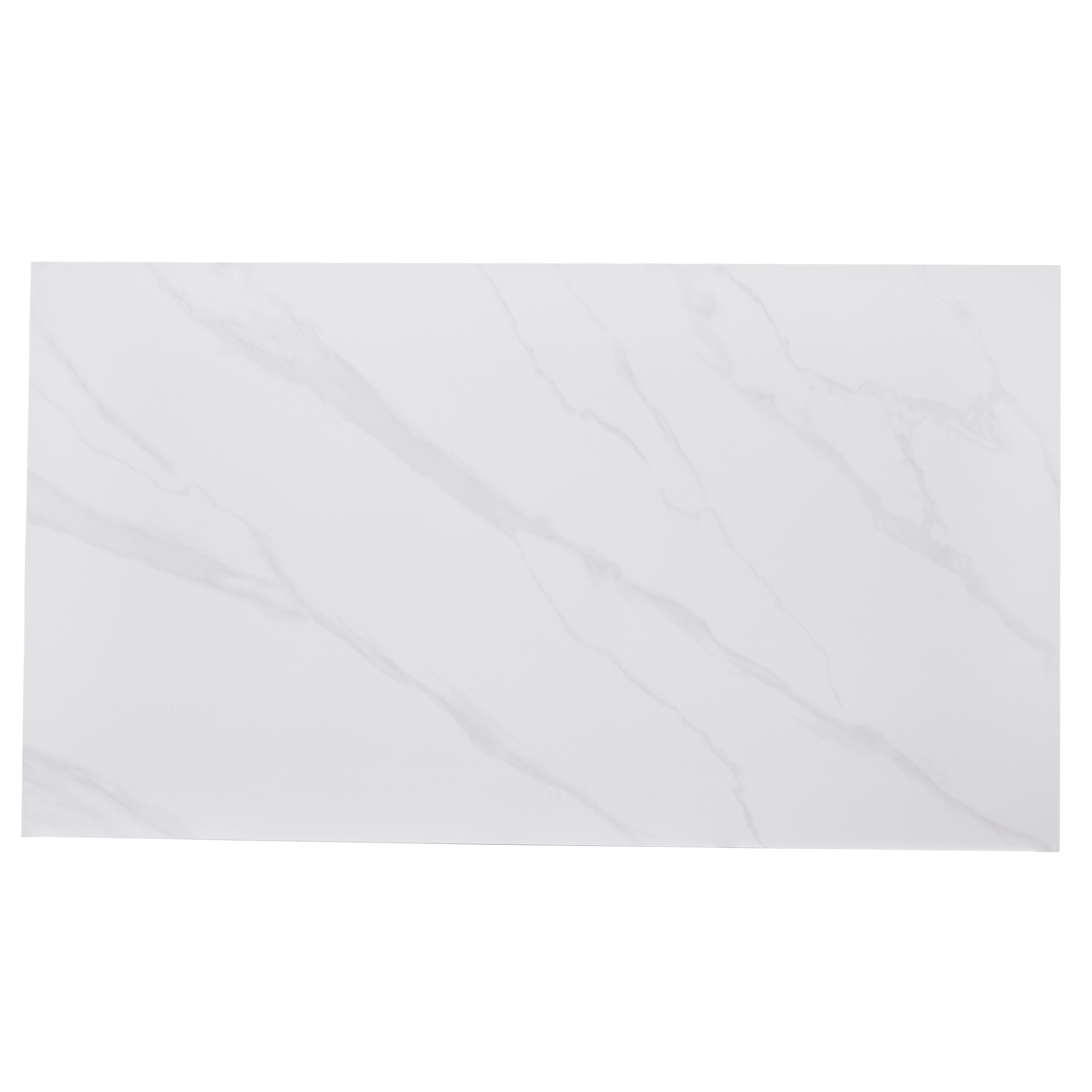 Voren Rectangular Dining Table with Sintered Stone / Glass Tabletop in Stainless Steel Double Pedestal Base