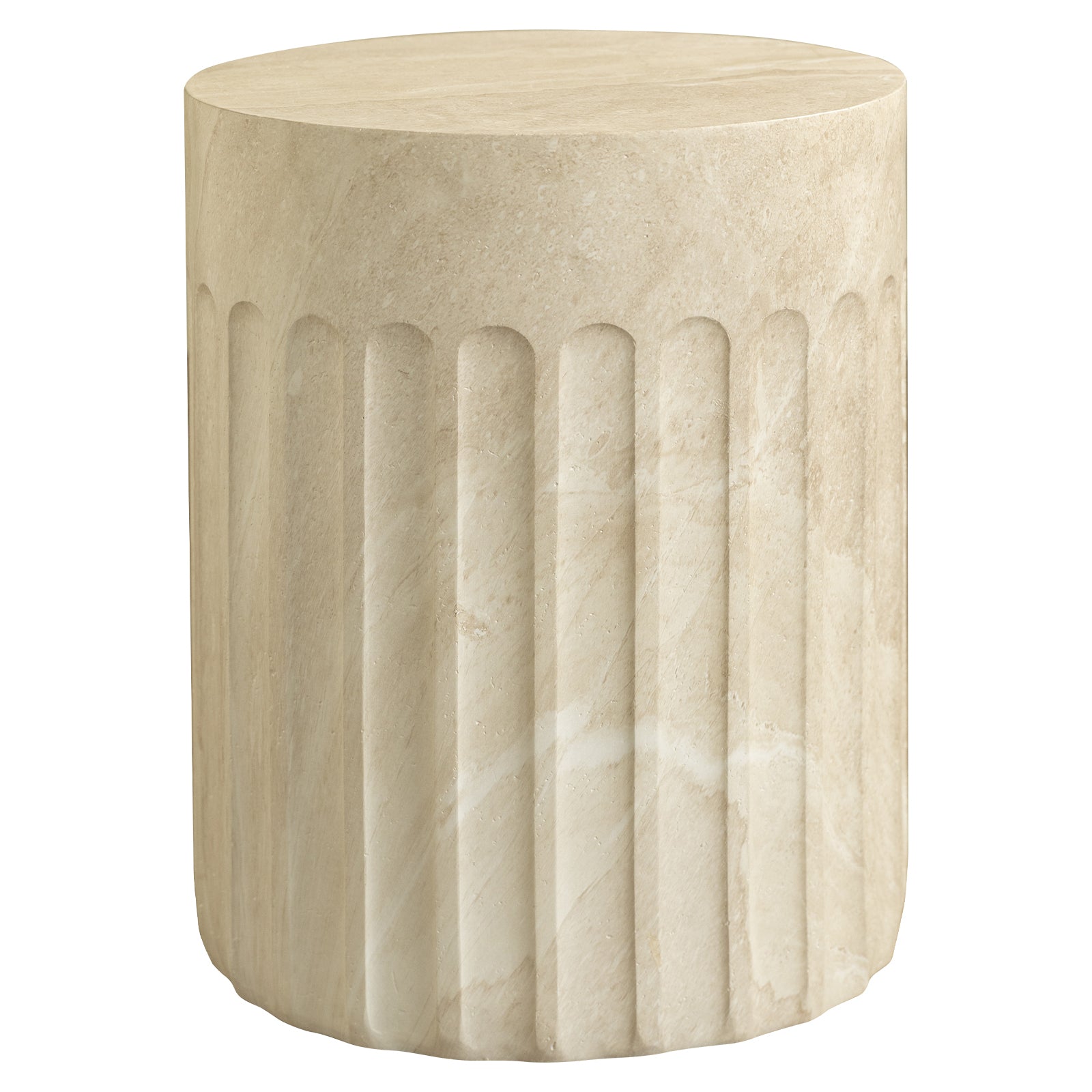 Zenvio Round Side /EndTable in Fiberstone for Indoor and Outdoor