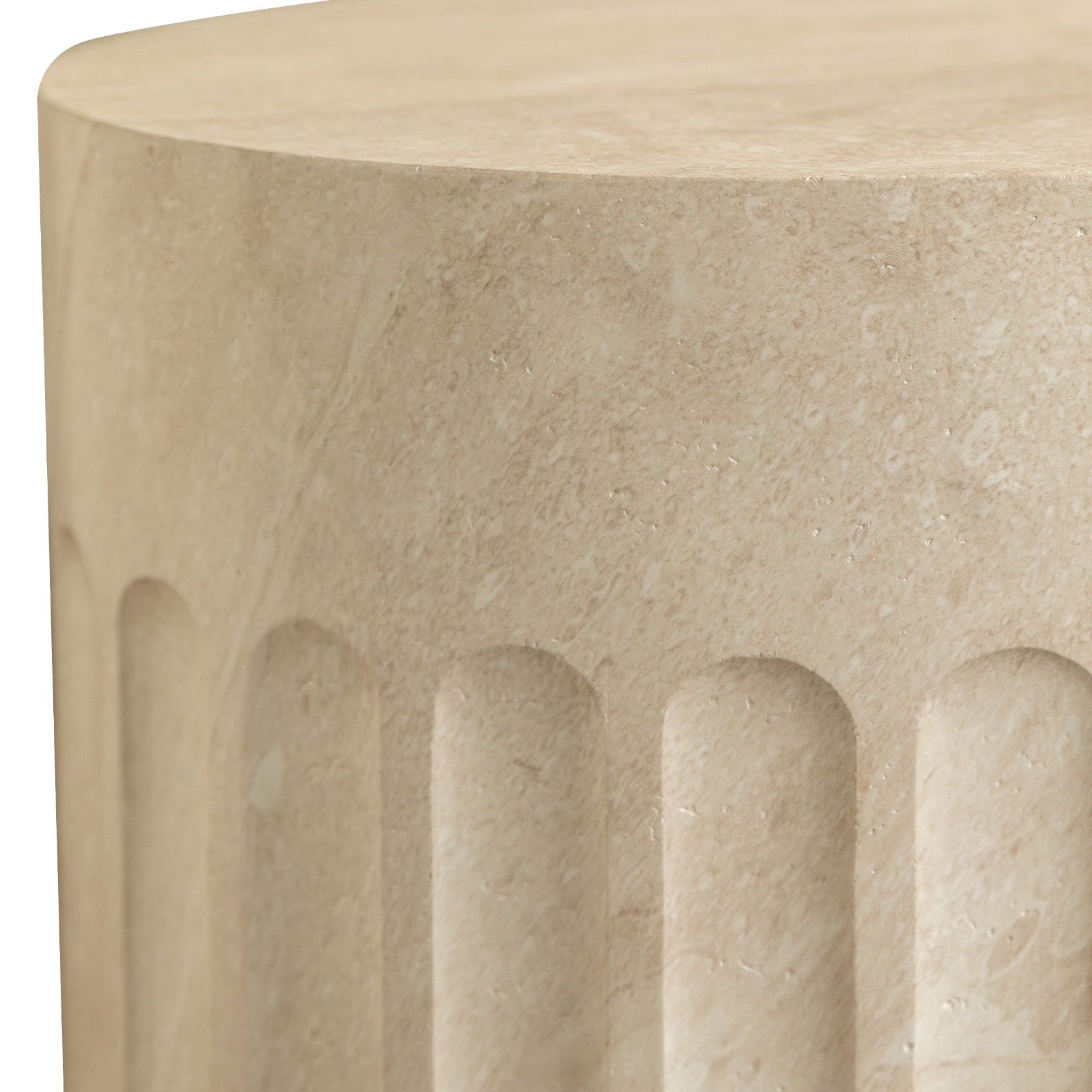 Zenvio Round Side /EndTable in Fiberstone for Indoor and Outdoor
