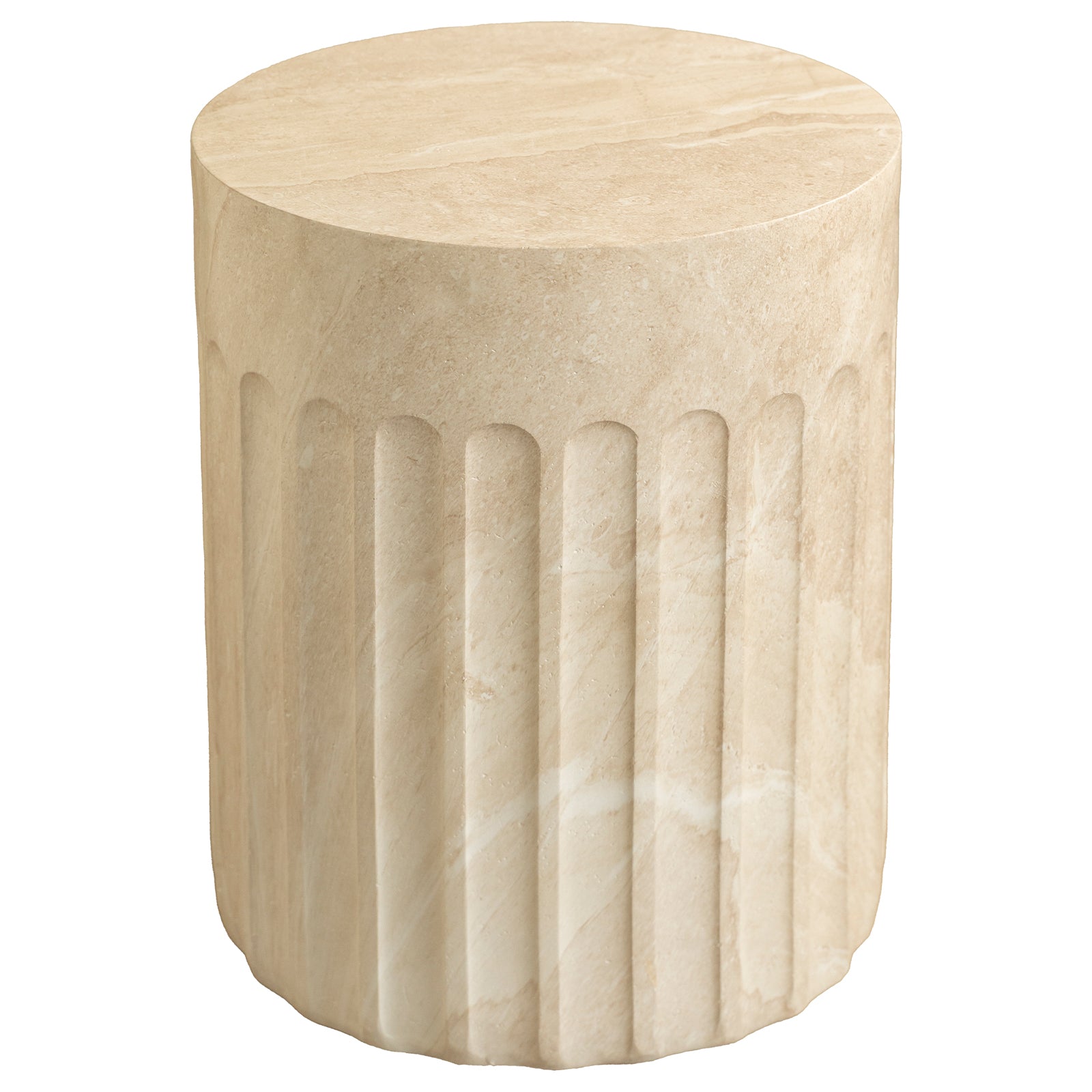 Zenvio Round Side /EndTable in Fiberstone for Indoor and Outdoor