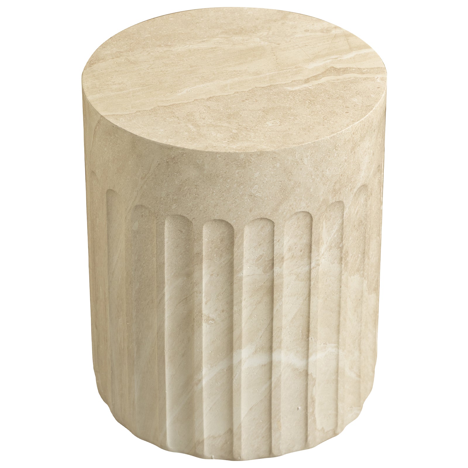 Zenvio Round Side /EndTable in Fiberstone for Indoor and Outdoor