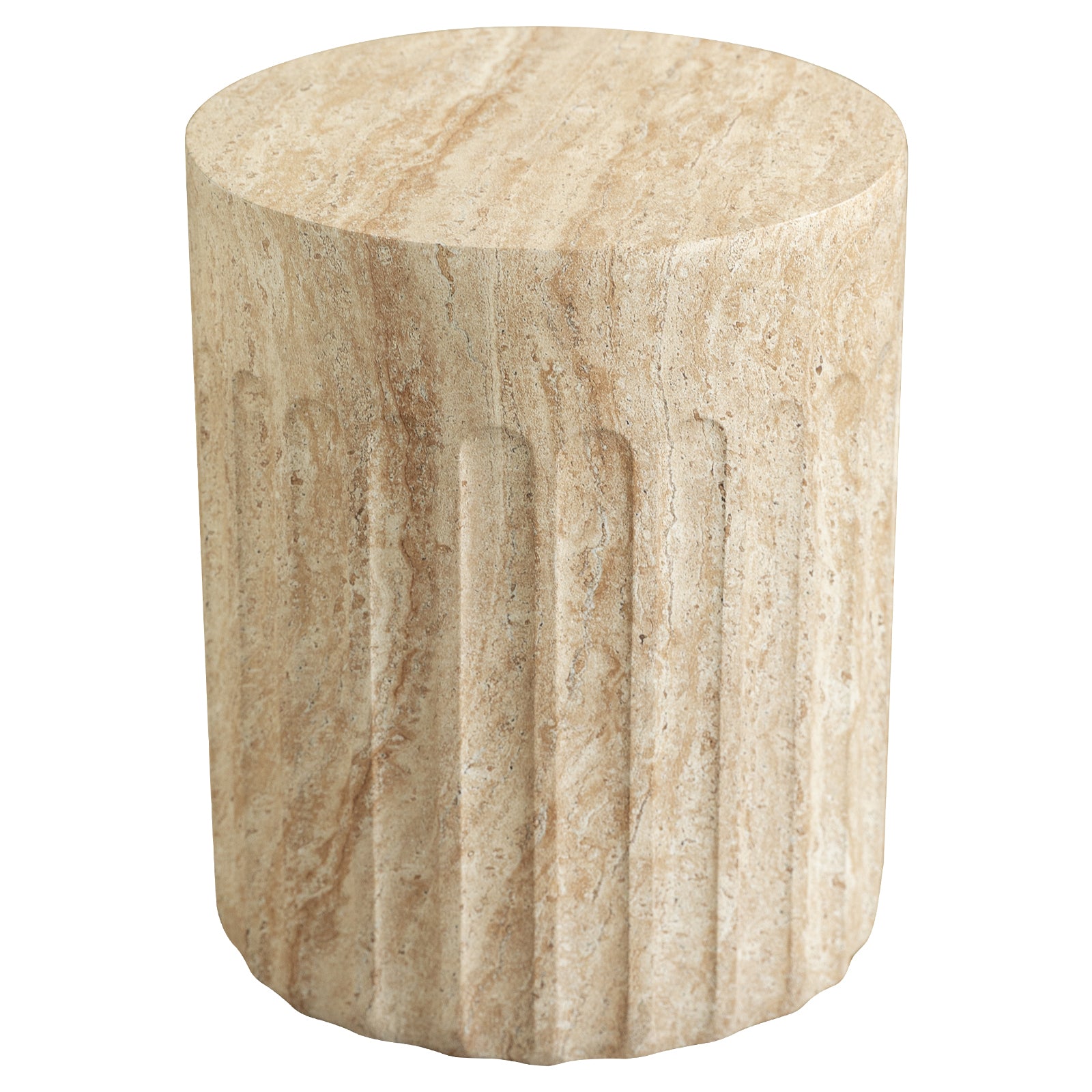 Zenvio Round Side /EndTable in Fiberstone for Indoor and Outdoor