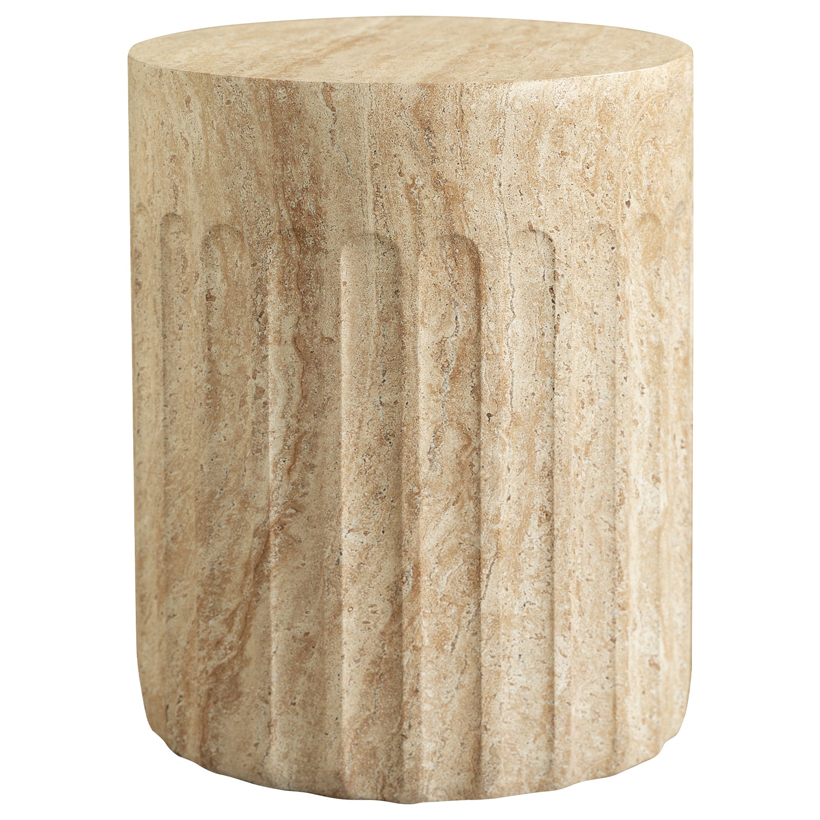 Zenvio Round Side /EndTable in Fiberstone for Indoor and Outdoor