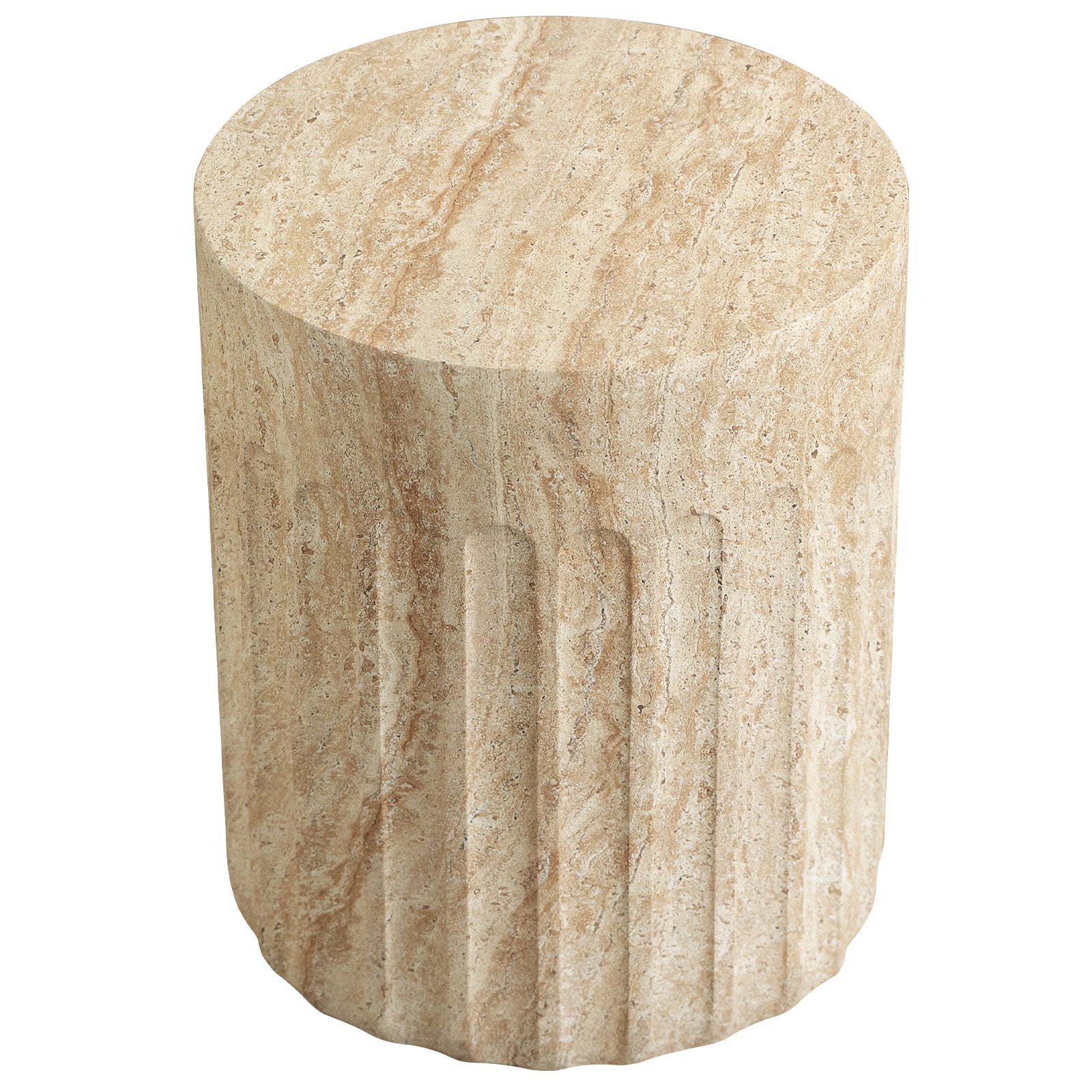 Zenvio Round Side /EndTable in Fiberstone for Indoor and Outdoor