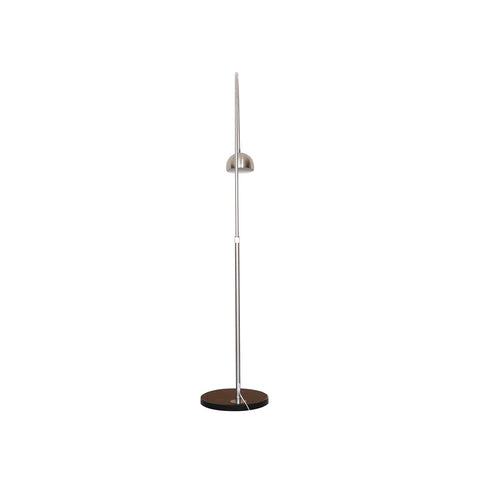 Arco Modern 76" Arched Floor Lamp: Black Marble Base & Metal Dome Shade