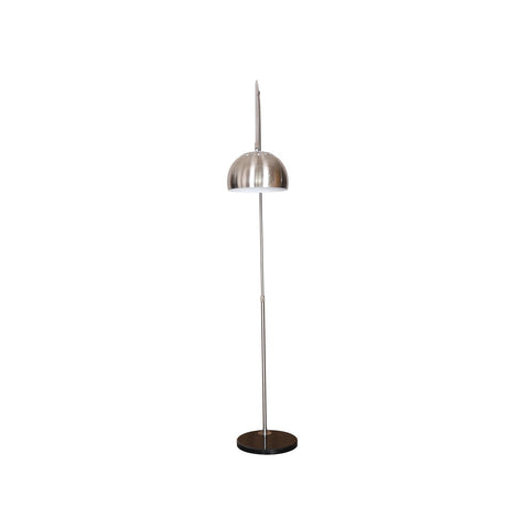 Arco Modern 76" Arched Floor Lamp: Black Marble Base & Metal Dome Shade