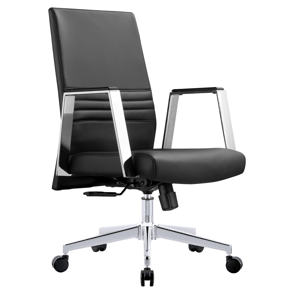 Aleen Leather Office Chair with Adjustable Height, Tilt and 360 Degree Swivel