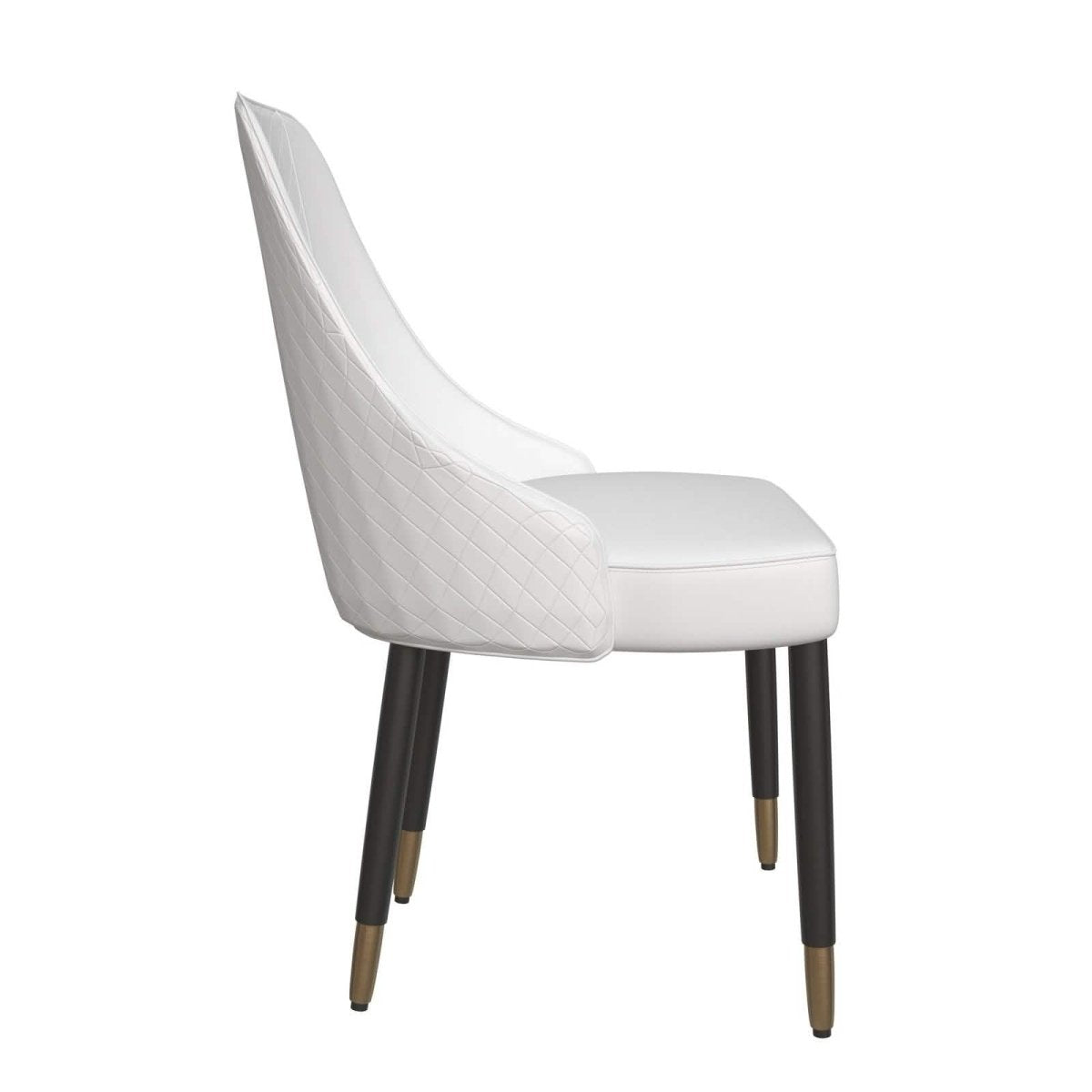 Allure Dining Chairs Fabric/Leather Seat and Back in Oak Wood
