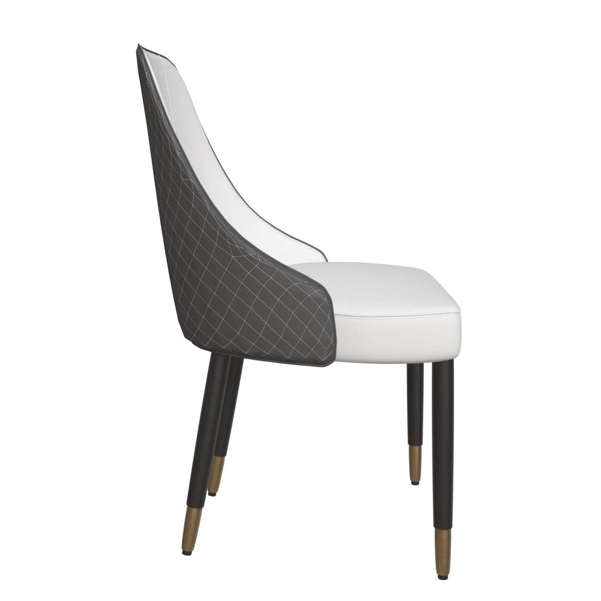 Allure Dining Chairs Fabric/Leather Seat and Back in Oak Wood