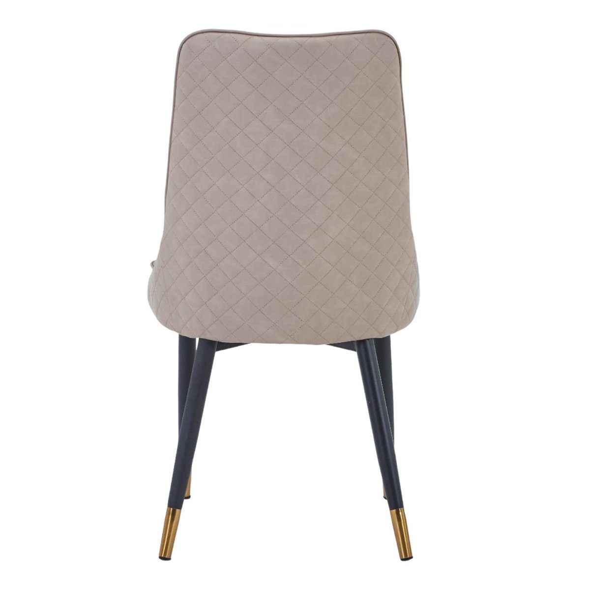 Allure Modern Dining Chair Upholstered in Vinyl Leather Seat with Oak Wood Legs