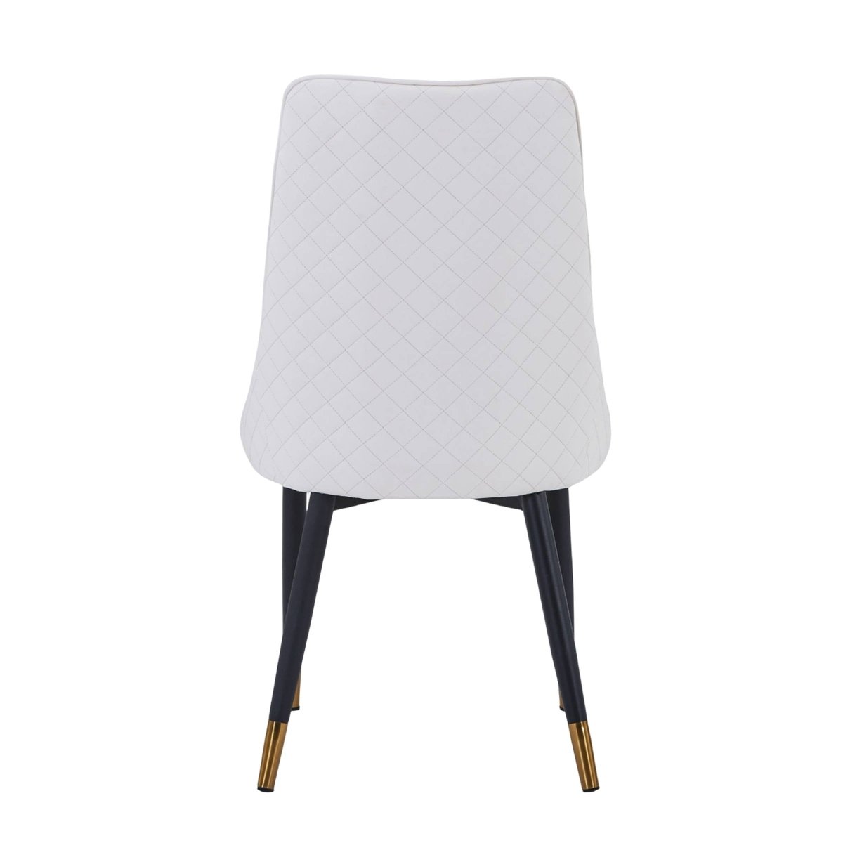 Allure Modern Dining Chair Upholstered in Vinyl Leather Seat with Oak Wood Legs