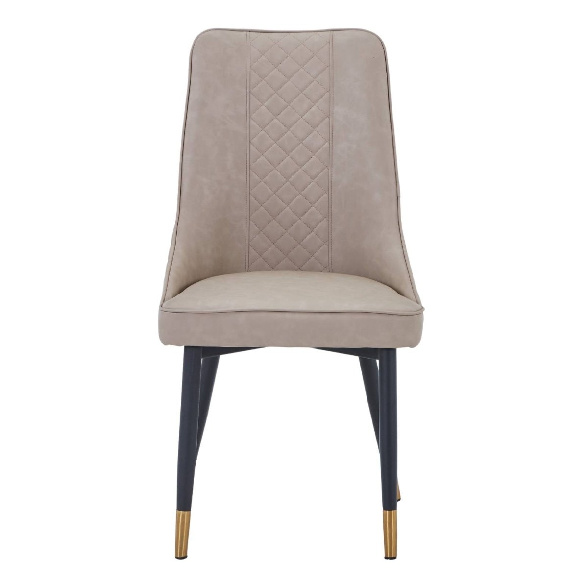Allure Modern Dining Chair Upholstered in Vinyl Leather Seat with Oak Wood Legs