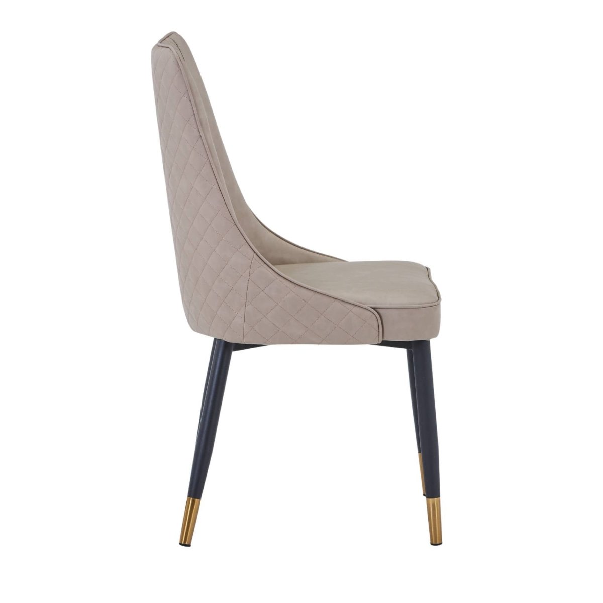 Allure Modern Dining Chair Upholstered in Vinyl Leather Seat with Oak Wood Legs