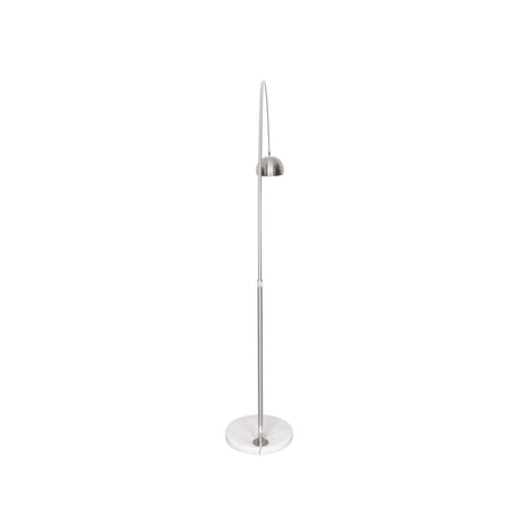 Arco Modern Arched Floor Lamp 76" Height with White Round Marble Base and Metal Dome Lamp Shade