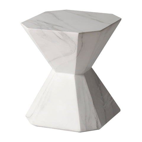 Azure Side Table Round Fiberstone Accent Table