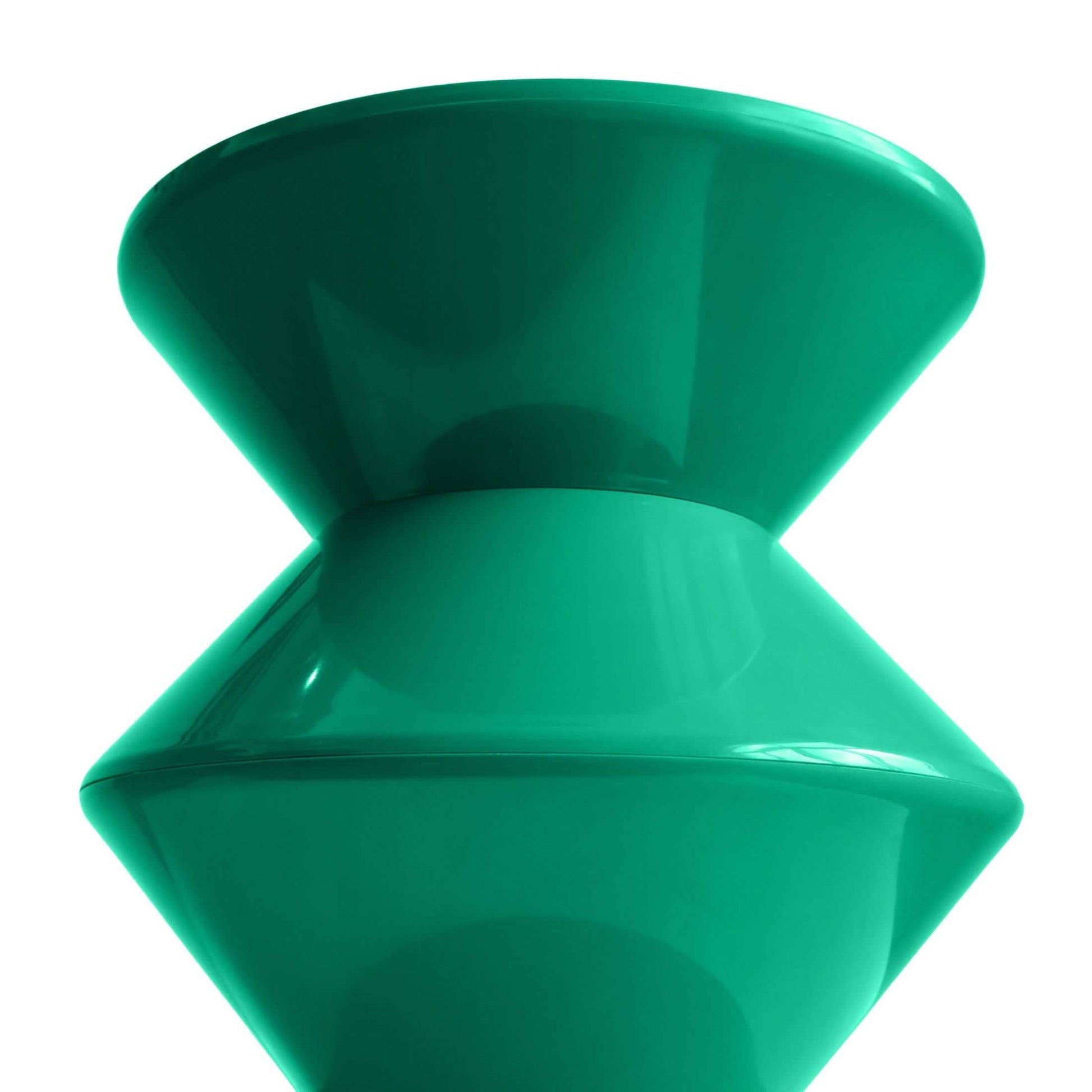 Aura Round Side Table in ABS Plastic With Contemporary Double - Hourglass Design