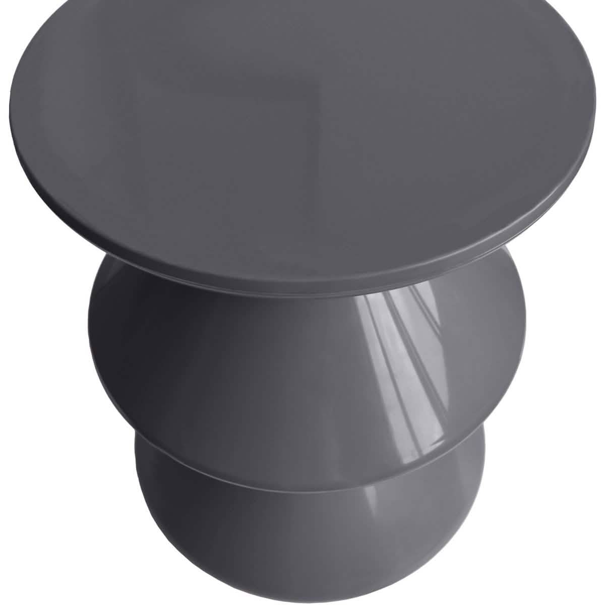 Aura Round Side Table in ABS Plastic With Contemporary Double - Hourglass Design