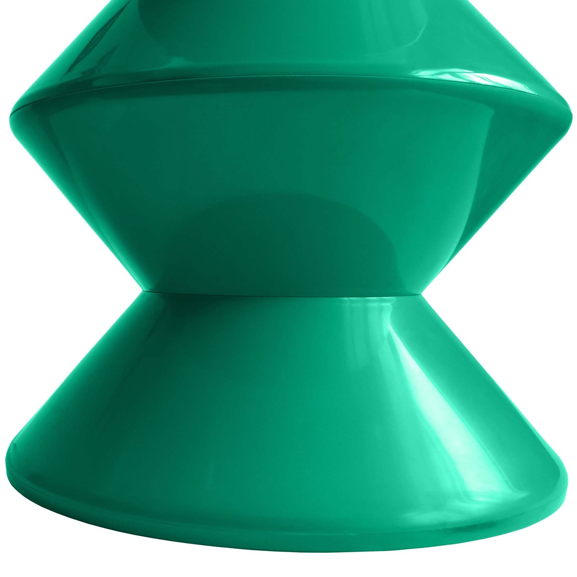 Aura Round Side Table in ABS Plastic With Contemporary Double - Hourglass Design