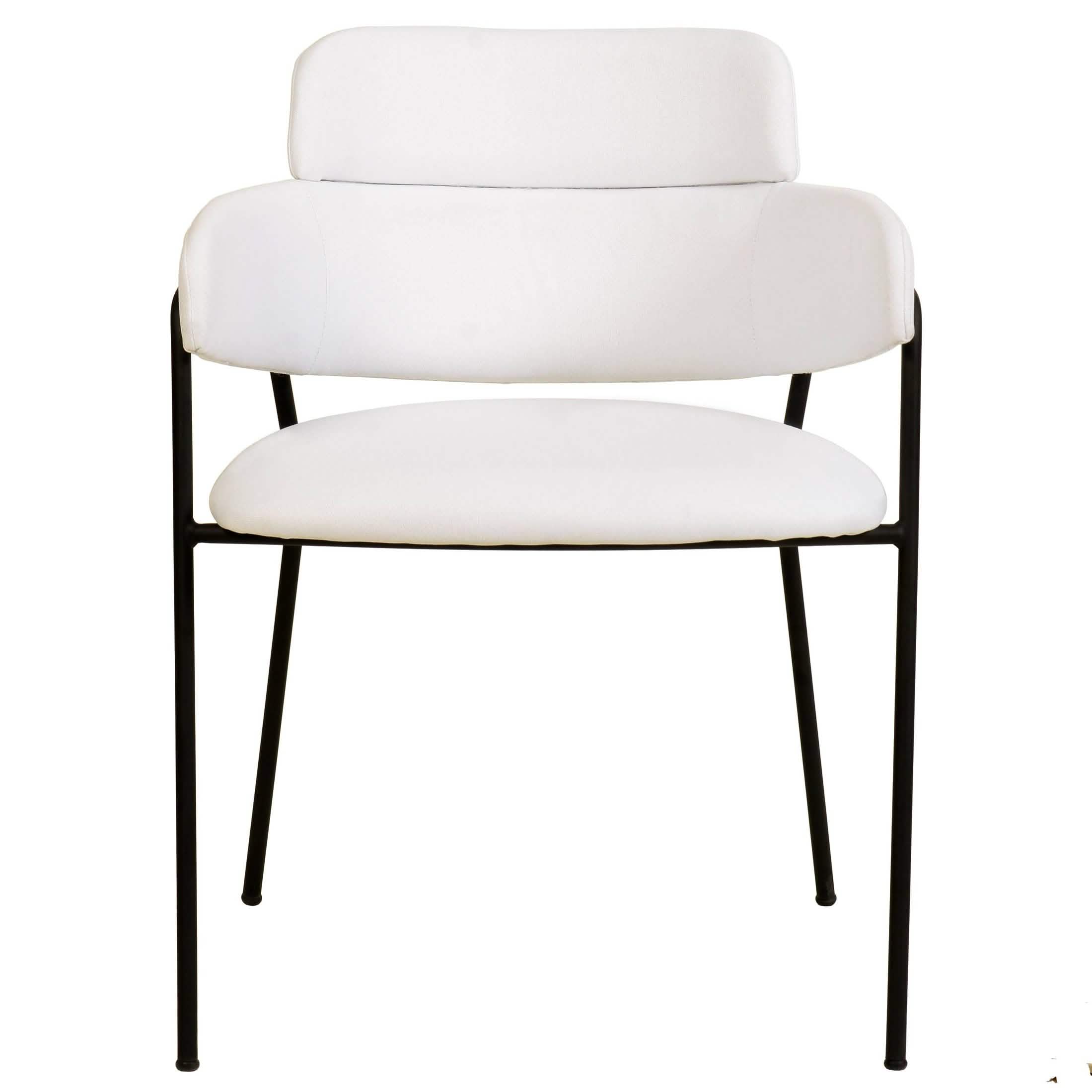 Axis Upholstered Dining Chair with Curved Open - Back and Arms and Black/Gold Stainless Steel Legs