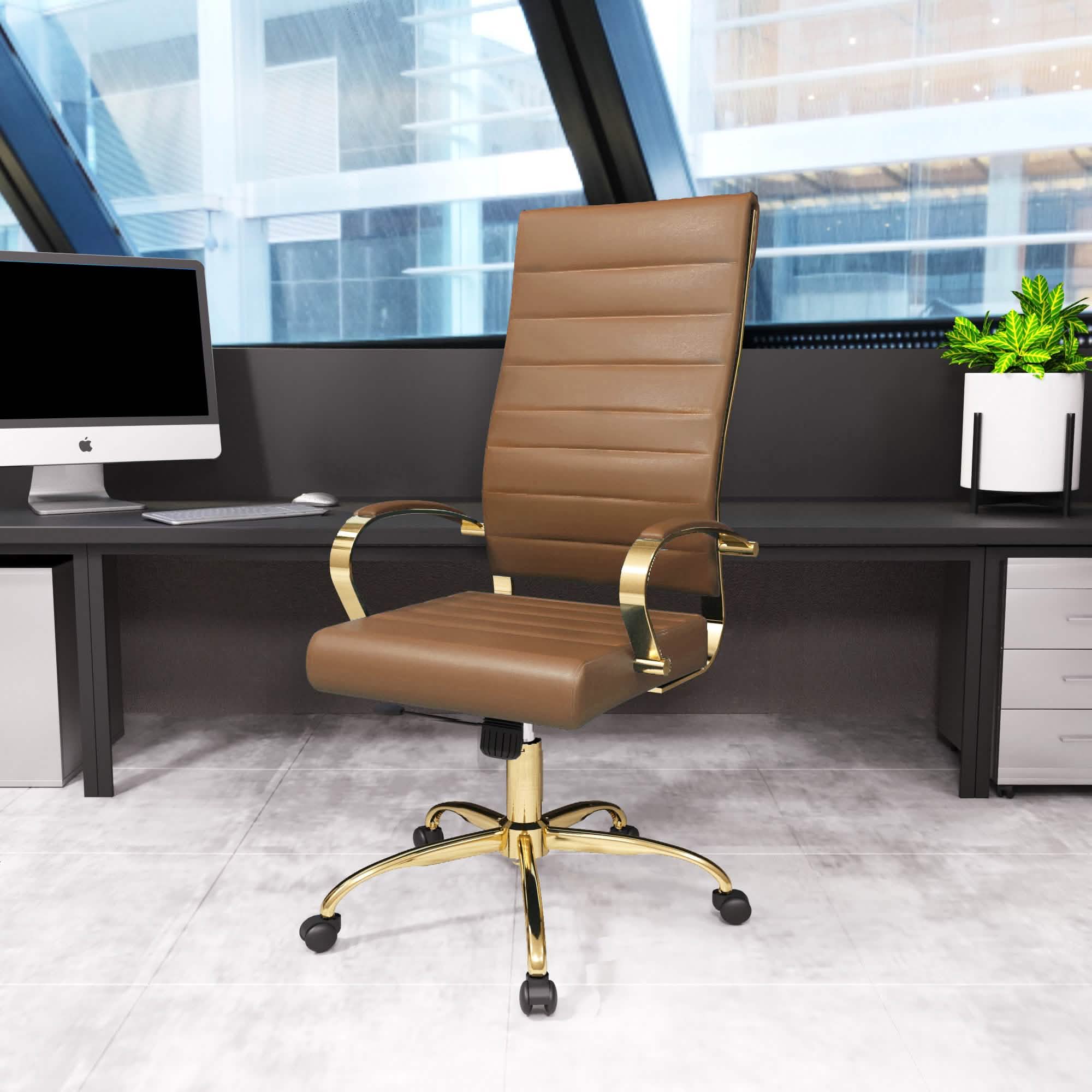 Benmar High - Back Leather Adjustable Office Conference Chair