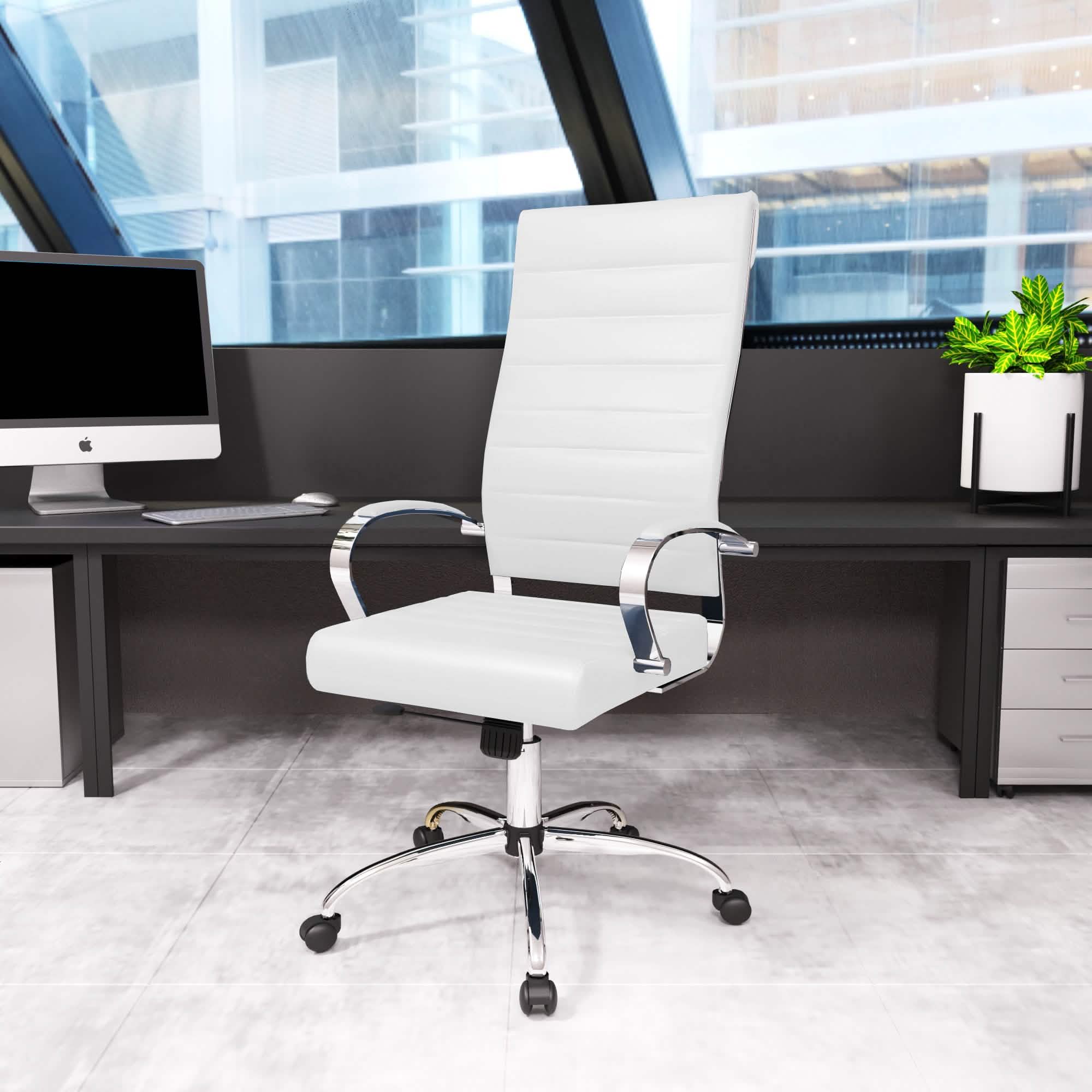 Benmar High - Back Leather Adjustable Office Conference Chair