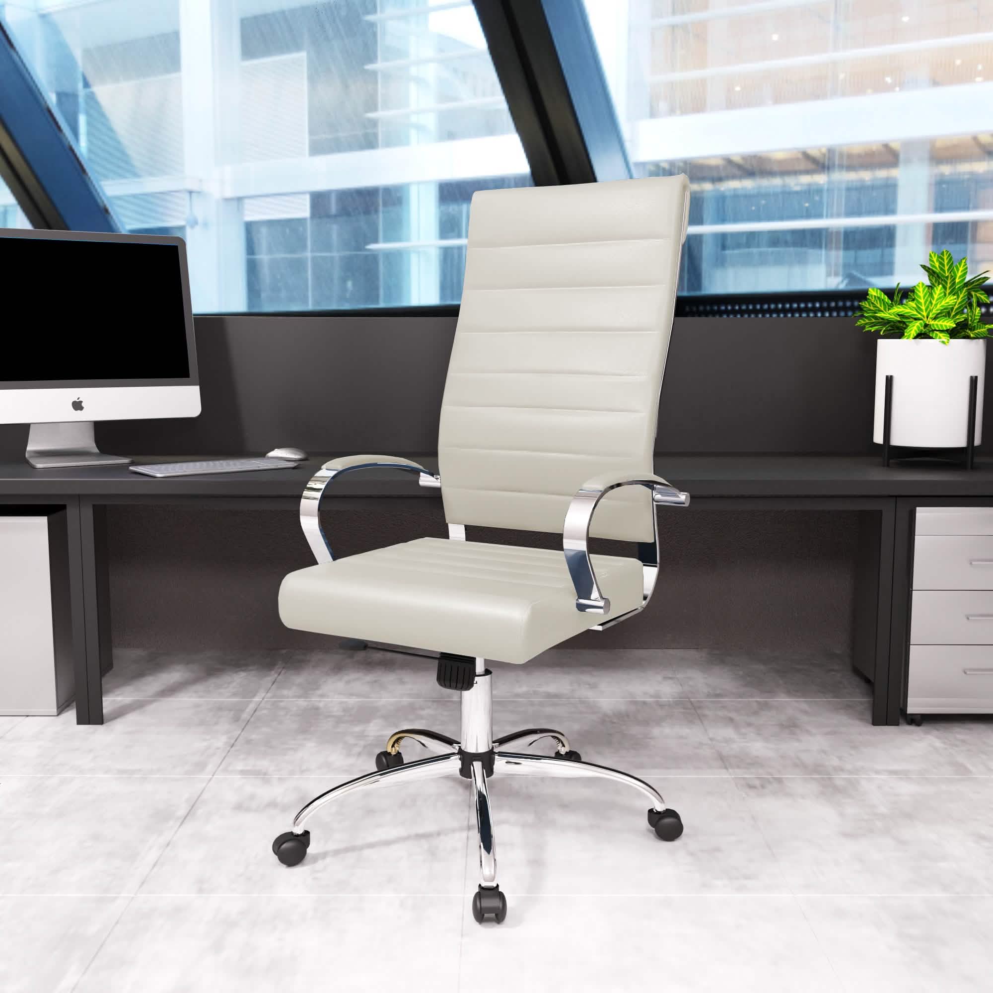 Benmar High - Back Leather Adjustable Office Conference Chair