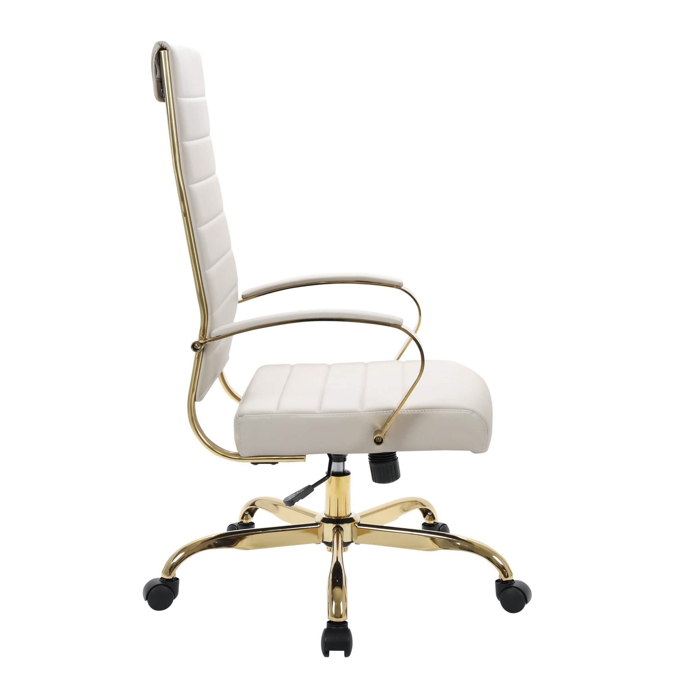 Benmar High - Back Leather Adjustable Office Conference Chair
