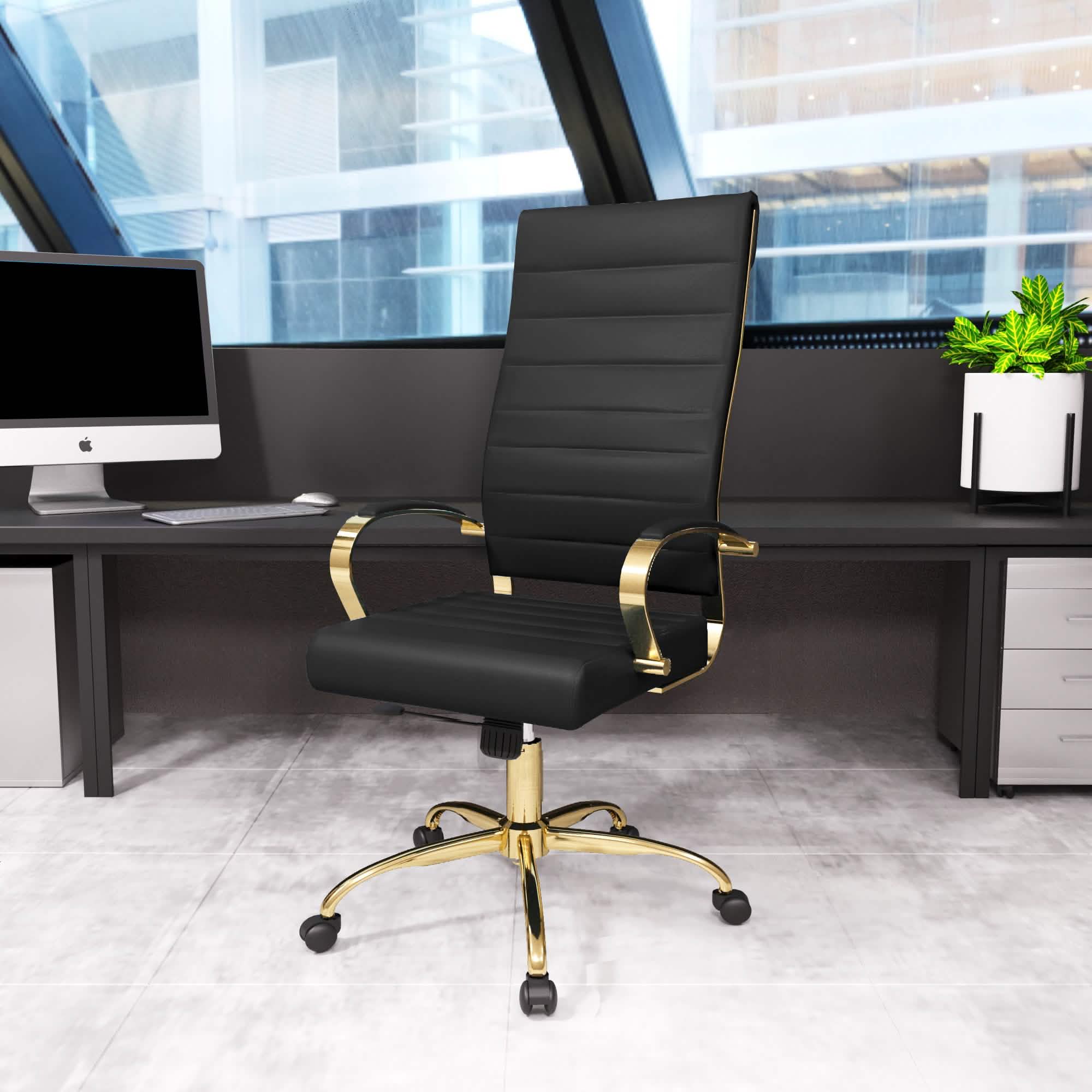 Benmar High - Back Leather Adjustable Office Conference Chair