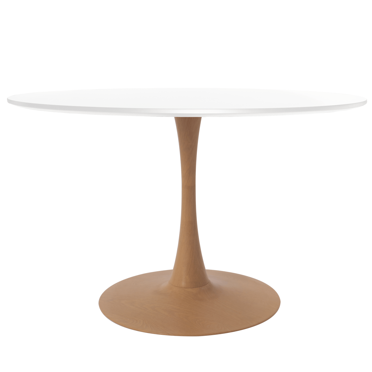 Bristol 27"/31"/35"/40" Round Dining Table Wood Transfer Cherry/Natural/Walnut Base with Sintered Stone Table Top