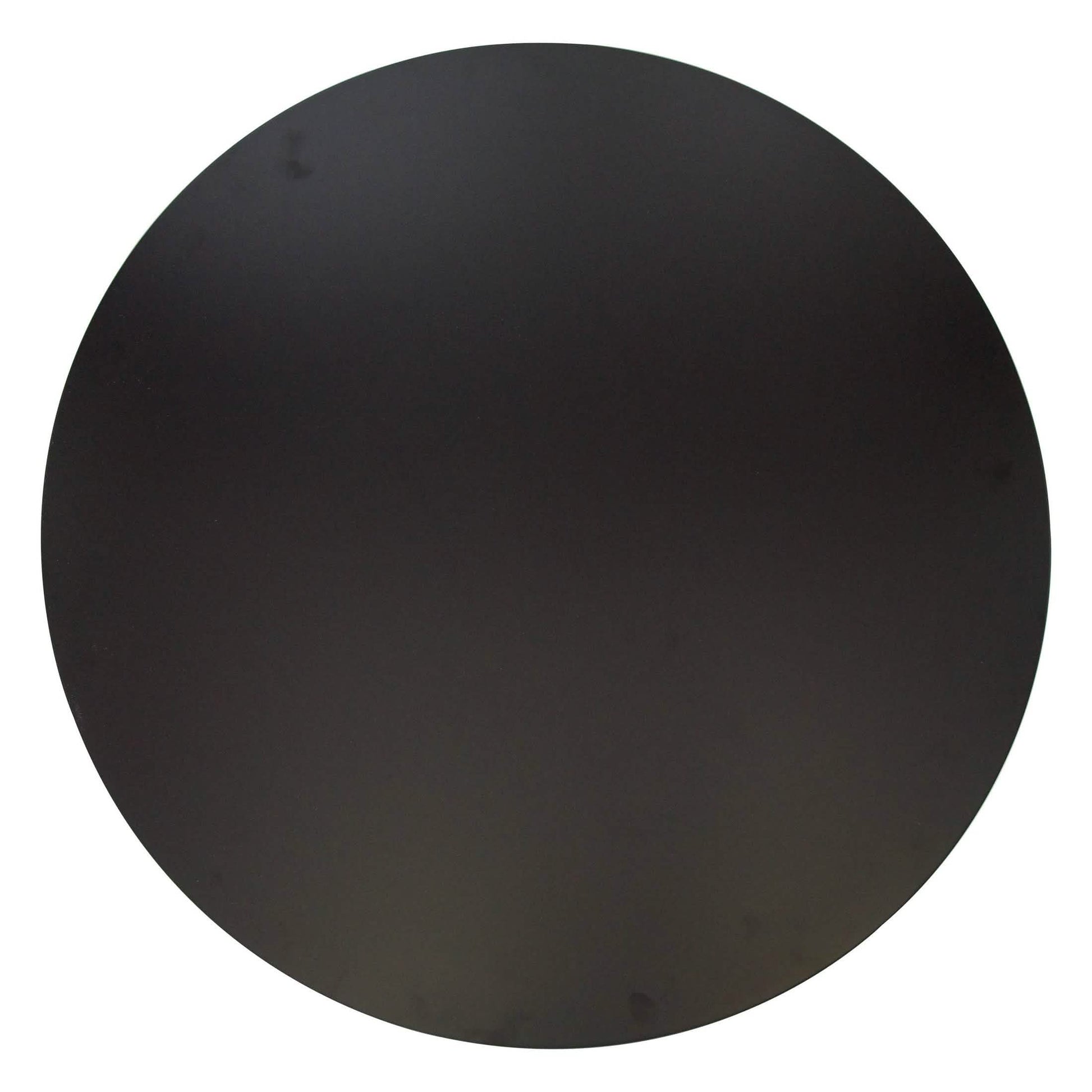 Bristol 5 - Piece Dining Set 35" Round Dining Table in Black Iron - 4 ABS Plastic Side Chair in Chrome