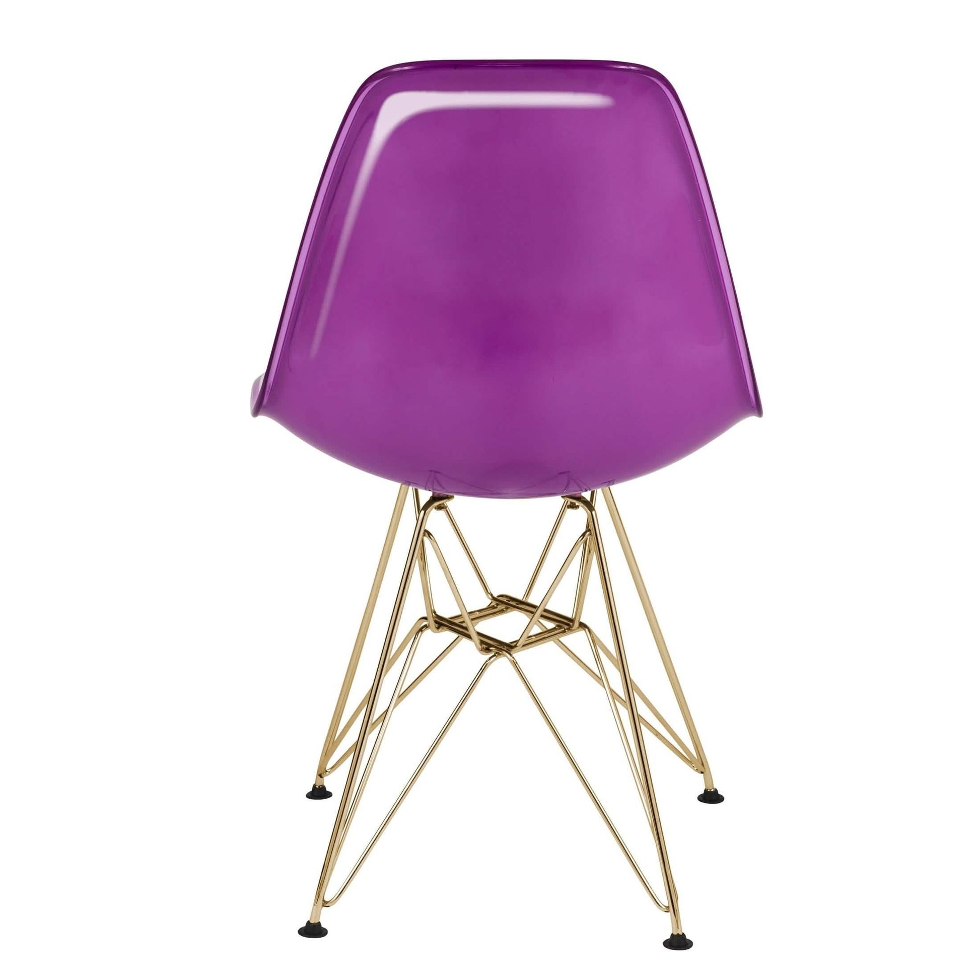 Bristol 5 - Piece Dining Set with 35" Round Dining Table and 4 ABS Plastic Chairs with Gold Base
