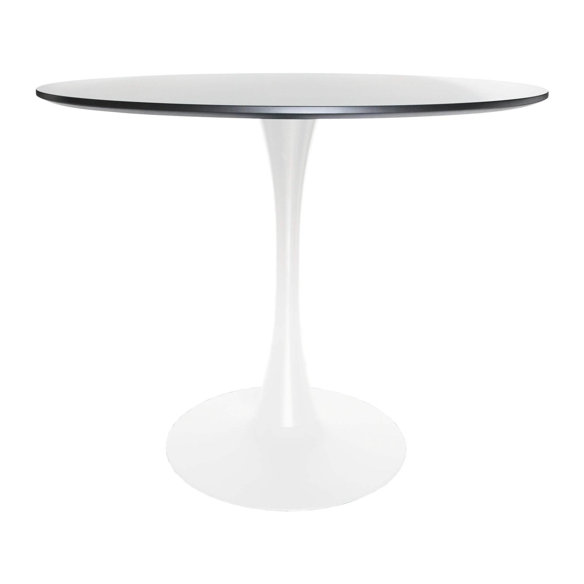 Bristol 5 - Piece Dining Set with 35" Round Dining Table and 4 ABS Plastic Chairs with Gold Base