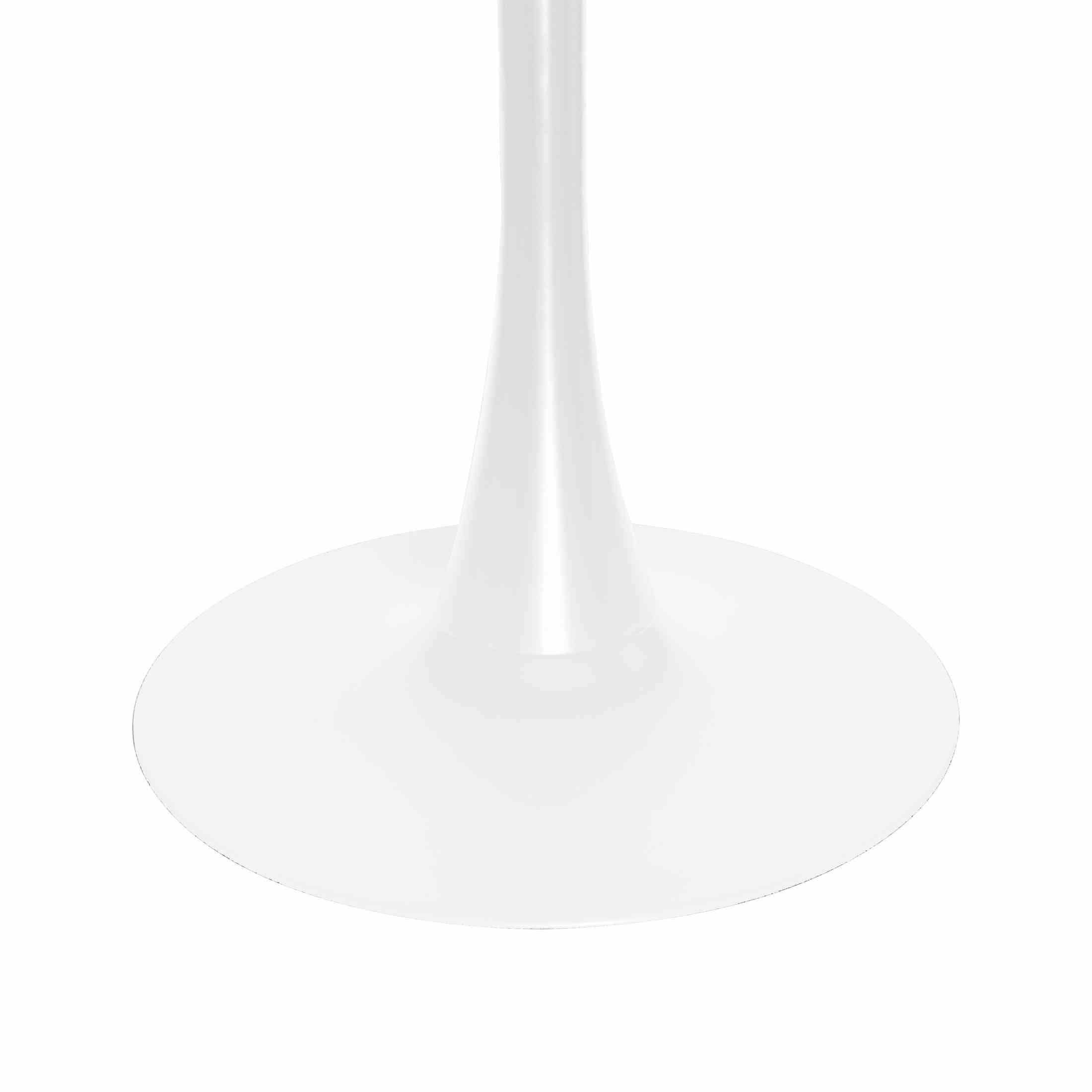 Bristol 5 - Piece Dining Set with 35" Round Dining Table and 4 ABS Plastic Chairs with Gold Base