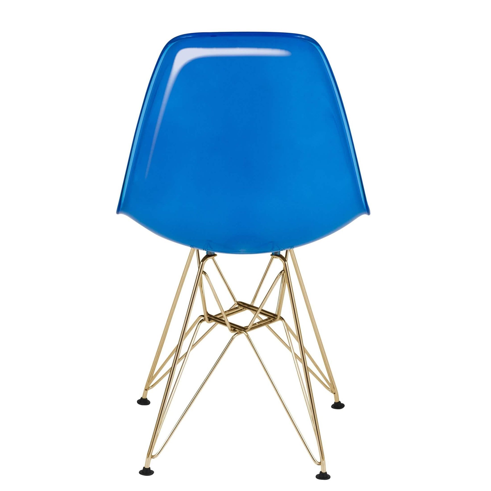Bristol 5 - Piece Dining Set with 35" Round Dining Table and 4 ABS Plastic Chairs with Gold Base