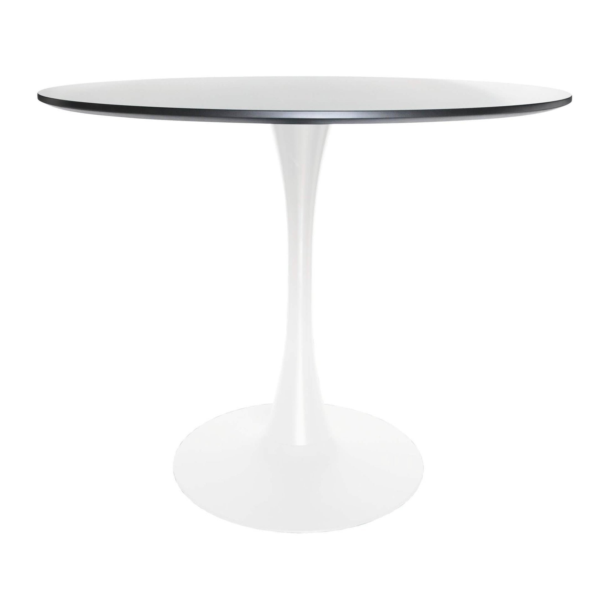 Bristol 5 - Piece Dining Set with 35" Round Dining Table and 4 ABS Plastic Chairs with Gold Base